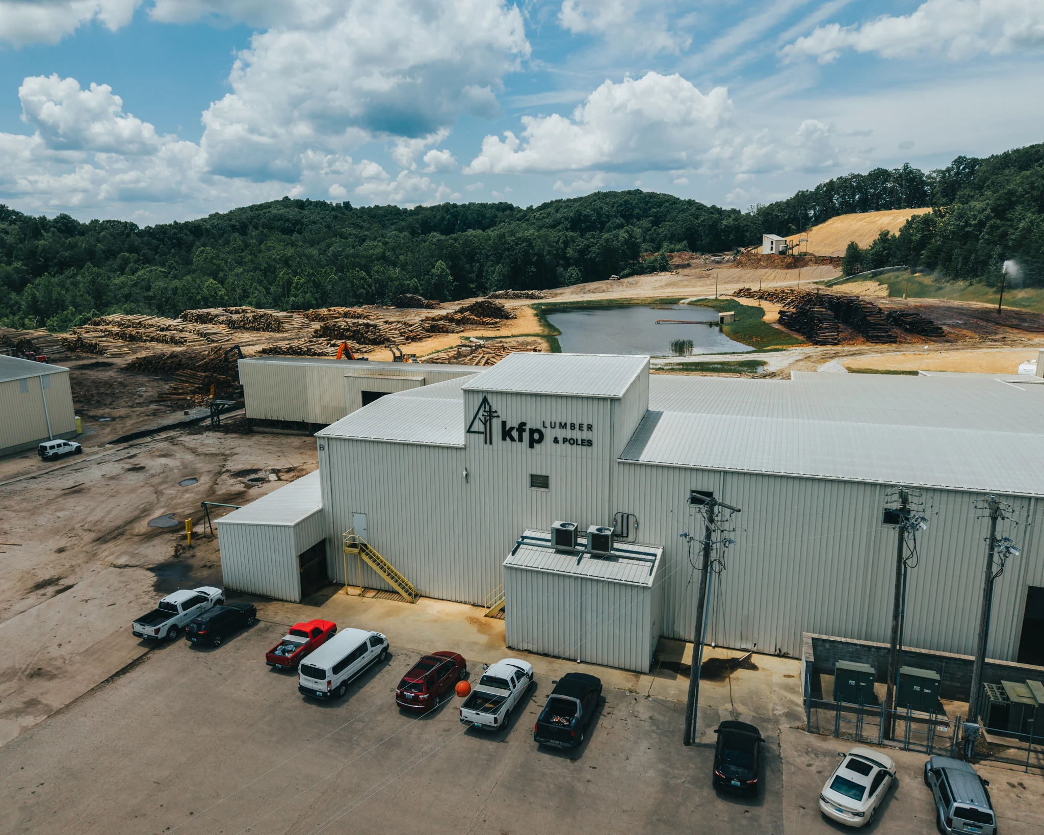Aerial view of Kentucky Forest Products facility