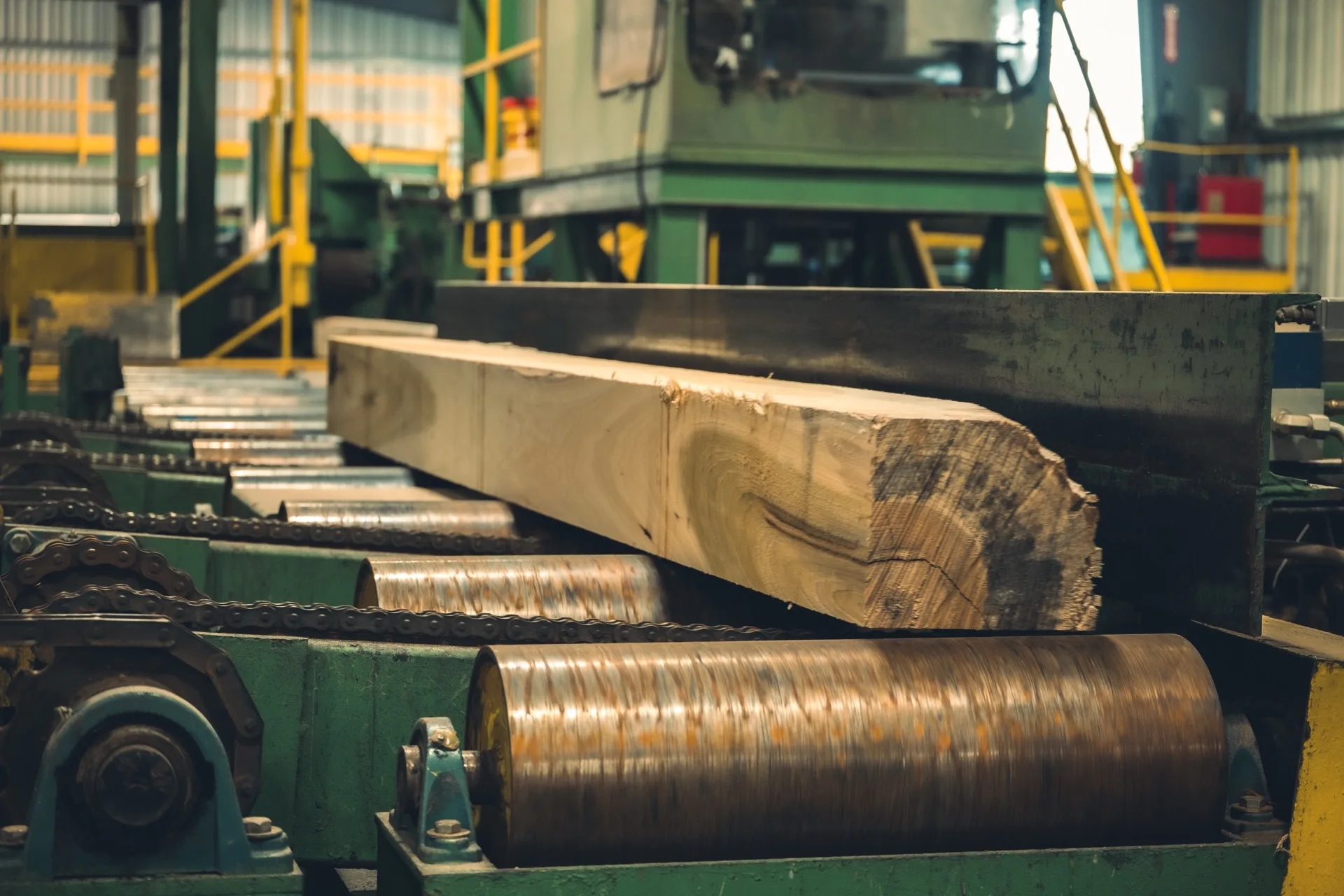 Stacked premium hardwood lumber boards